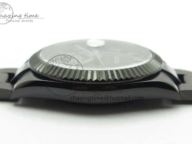 Best AAA Replica Sites Best Edition All DateJust Dial 41 Black Bracelet Markers PVD ModernLook A Roman PVD Oyster Black VRF 2793 on 0119